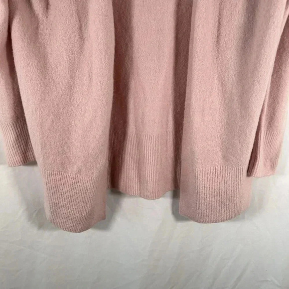 Madewell Cardigan Women's XS Pink Open Front Wool Blend Long Sleeve Sweater - Picture 3 of 9